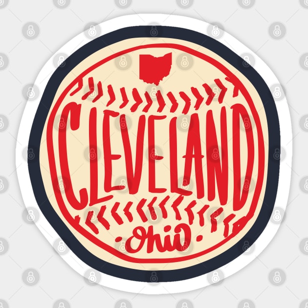 Cleveland Ohio Hand Drawn Script Sticker by goodwordsco